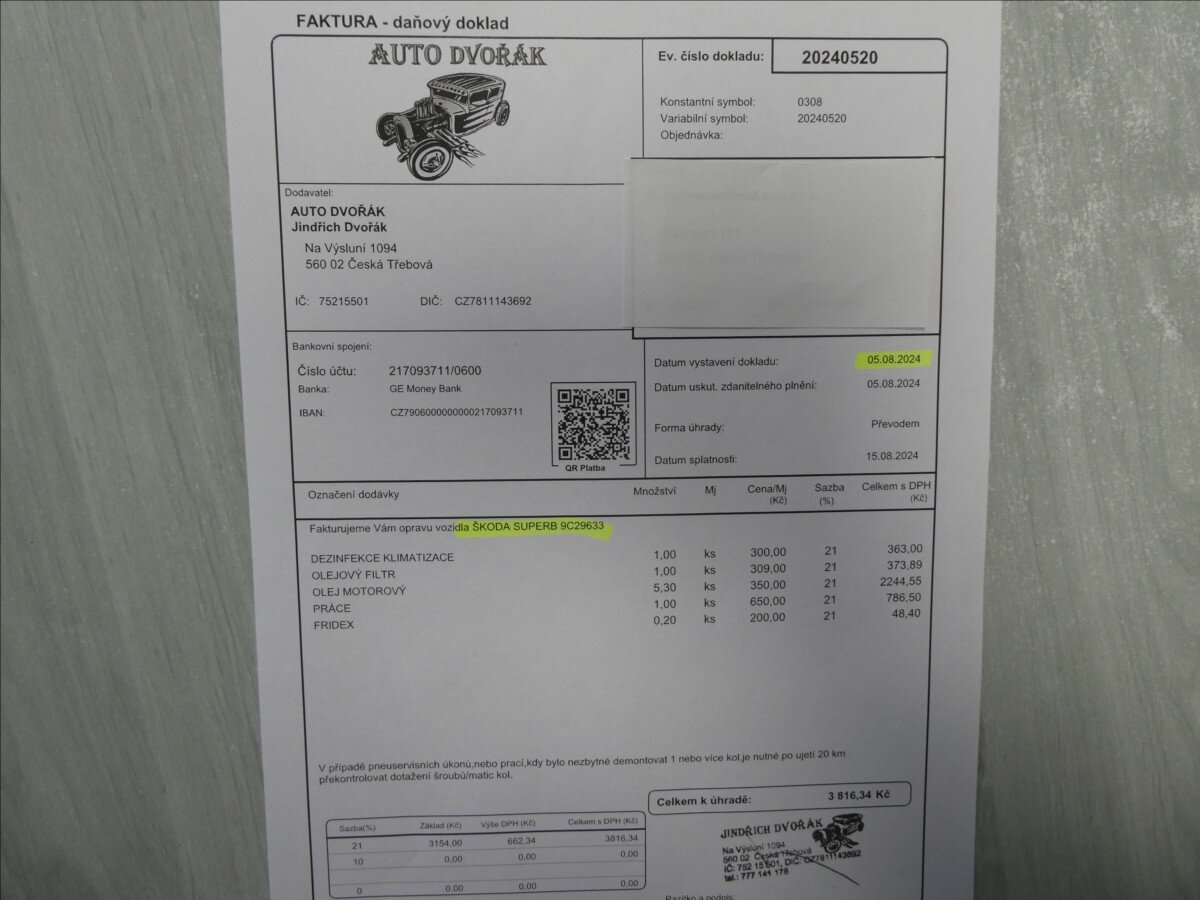 Škoda Superb Kombi 2,0 l 147 kw