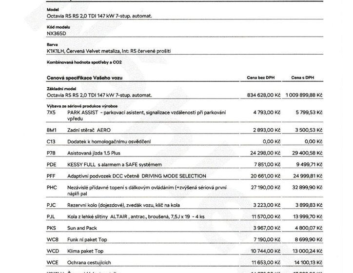Škoda Octavia Liftback 2,0 l 147 kw