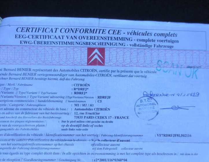 Citroën C5 Sedan / Limuzína 2,0 l 103 kw