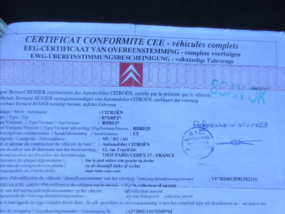 Citroën C5 Sedan / Limuzína 2,0 l 103 kw