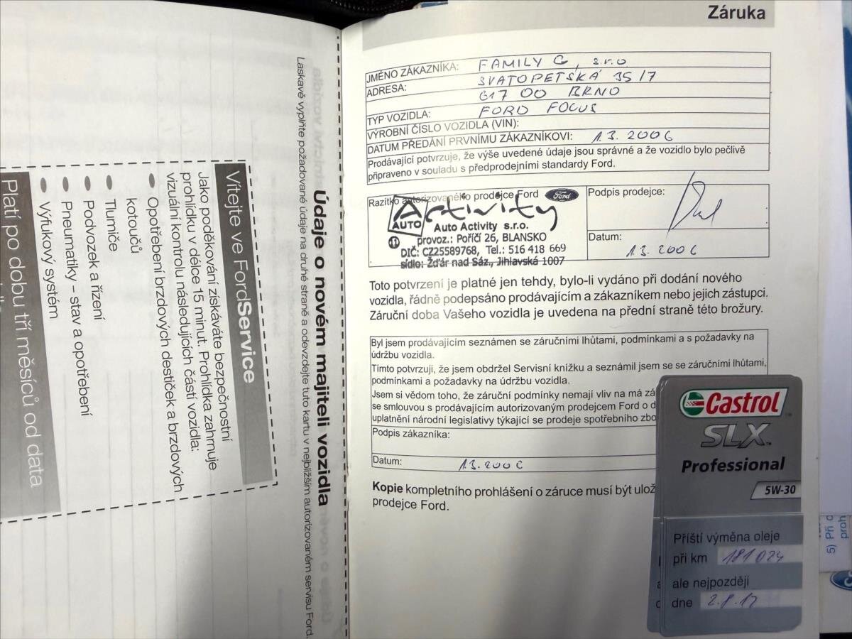 Ford Focus Hatchback 1,6 l 74 kw