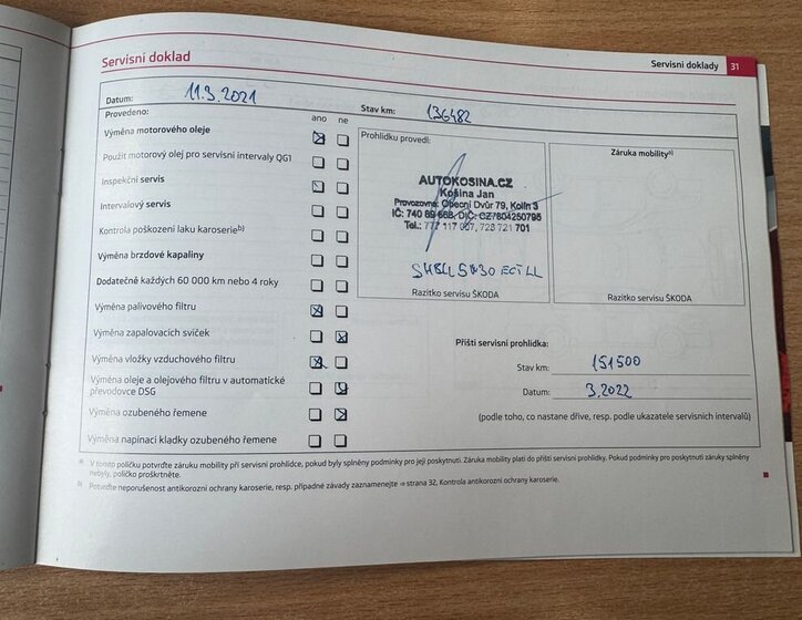 Škoda Octavia Liftback 2,0 l 103 kw