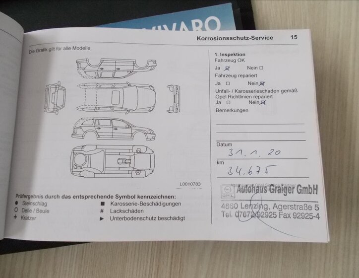 Opel Vivaro Ostatní 1,6 l 89 kw