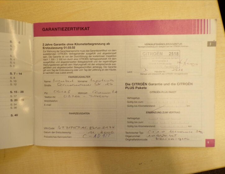 Citroën C1 Hatchback 998,0 50 kw