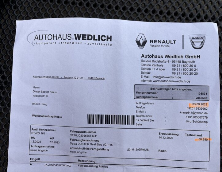 Dacia Duster SUV / Terénní 1,5 l 85 kw