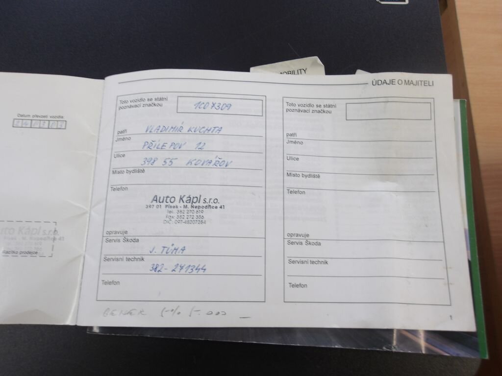 Škoda Fabia Kombi 1,2 l 47 kw