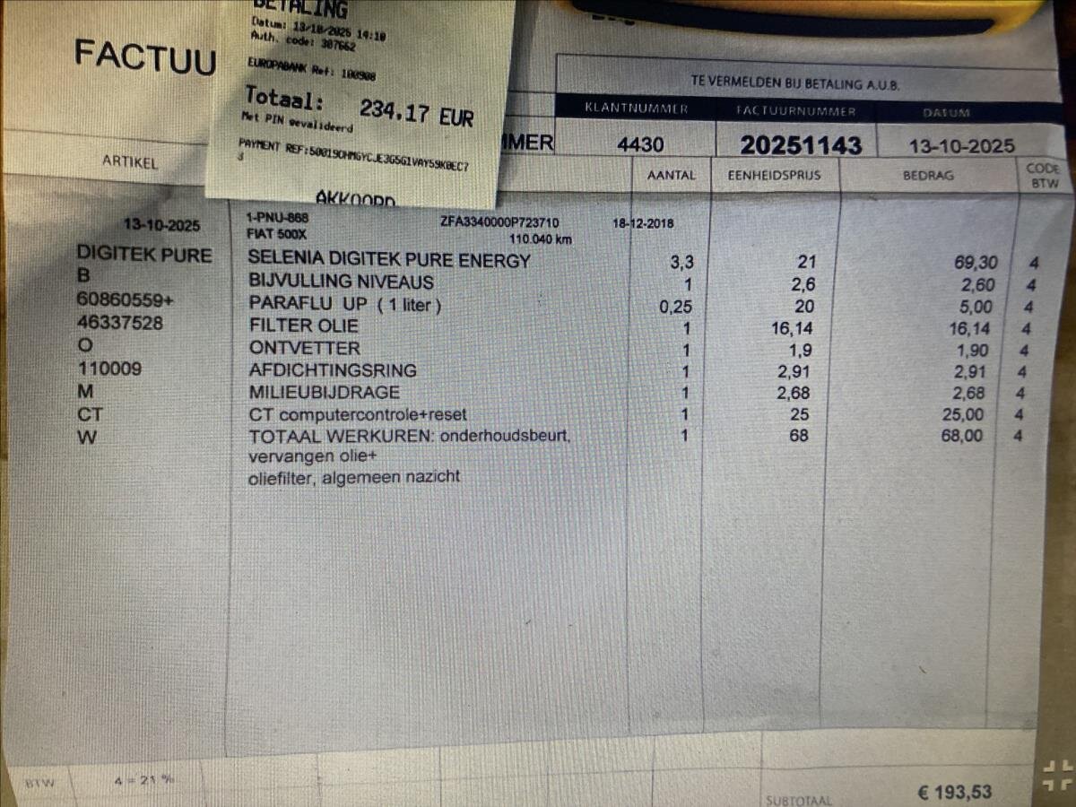 Fiat 500X SUV 999,0 88 kw