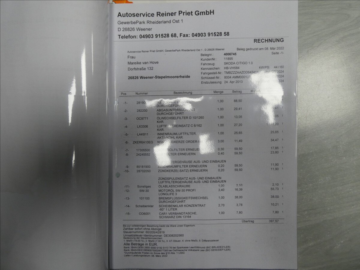 Škoda Citigo Hatchback 999,0 44 kw