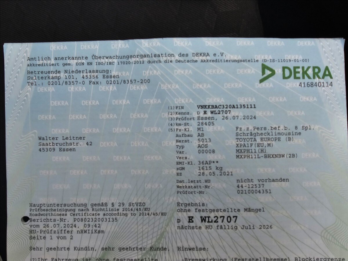 Toyota Yaris Hatchback 1,5 l 68 kw