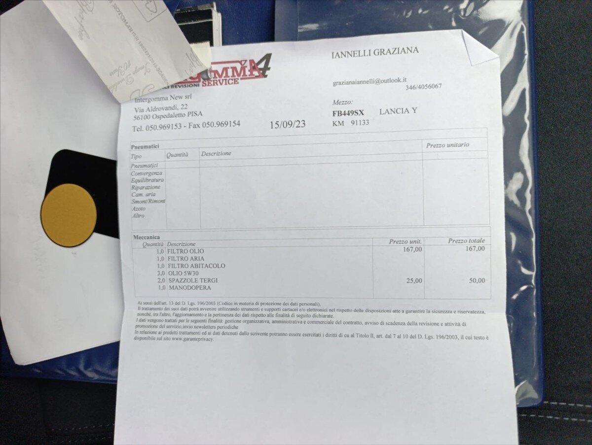 Lancia Y Hatchback 1,2 l 51 kw