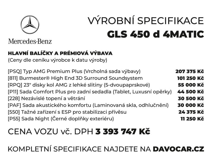 Mercedes-Benz GLS SUV 3,0 l 270 kw