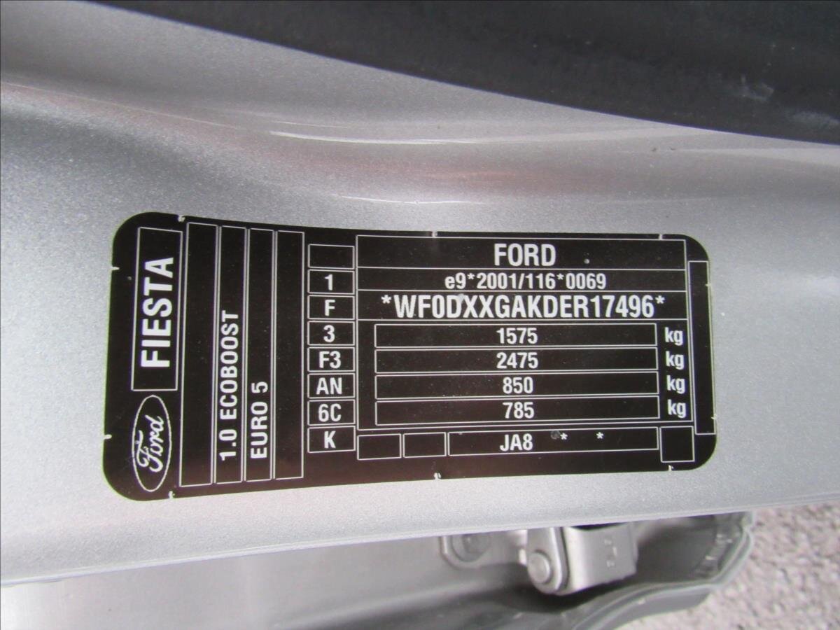Ford Fiesta Hatchback 998,0 74 kw