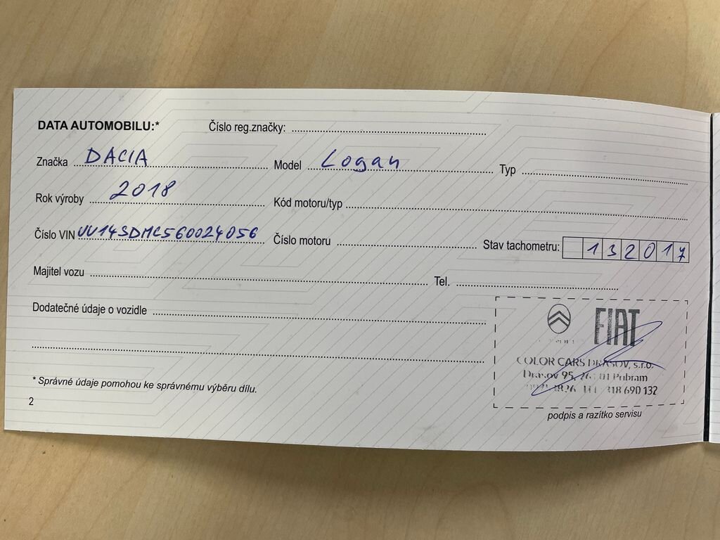 Dacia Logan Sedan / Limuzína 999,0 54 kw