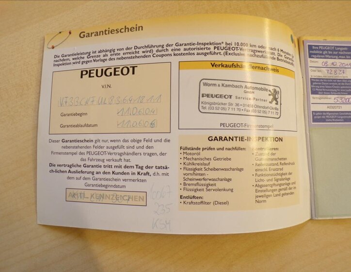 Peugeot 307 Hatchback 1,6 l 80 kw