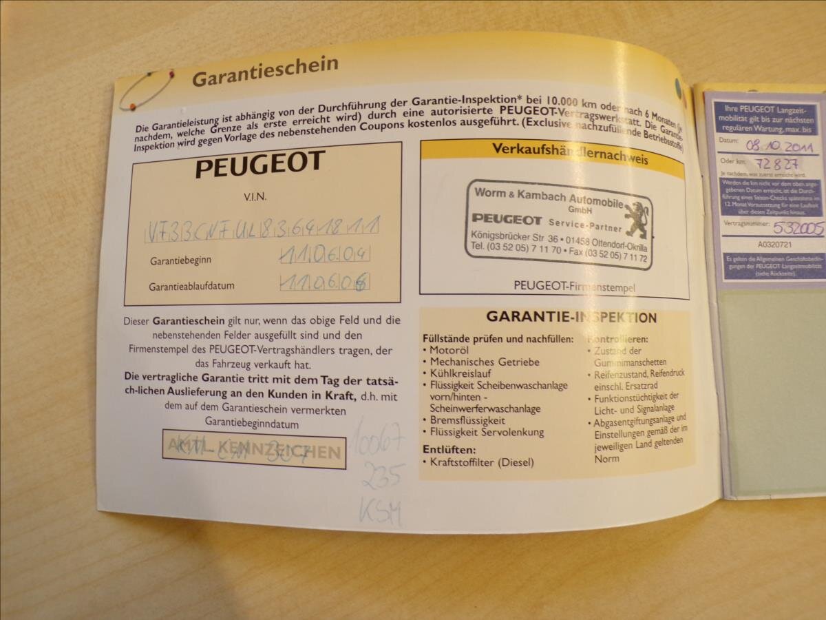 Peugeot 307 Hatchback 1,6 l 80 kw