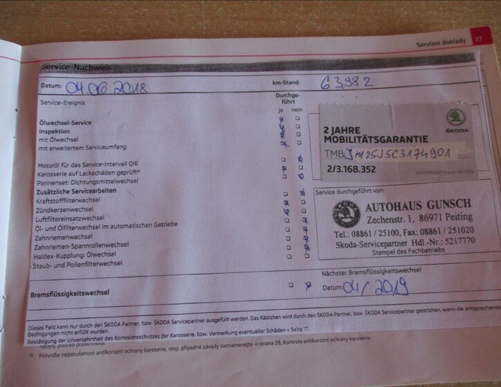 Škoda Fabia Kombi 1,2 l 63 kw