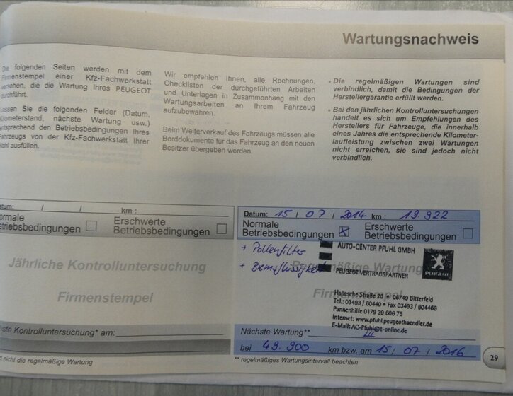 Peugeot Partner Tepee MPV 1,6 l 88 kw