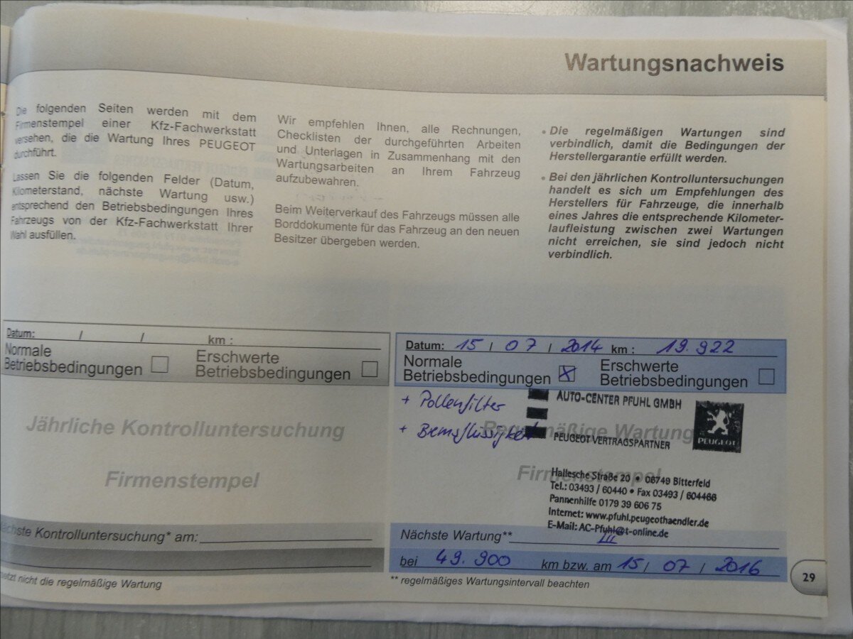 Peugeot Partner Tepee MPV 1,6 l 88 kw