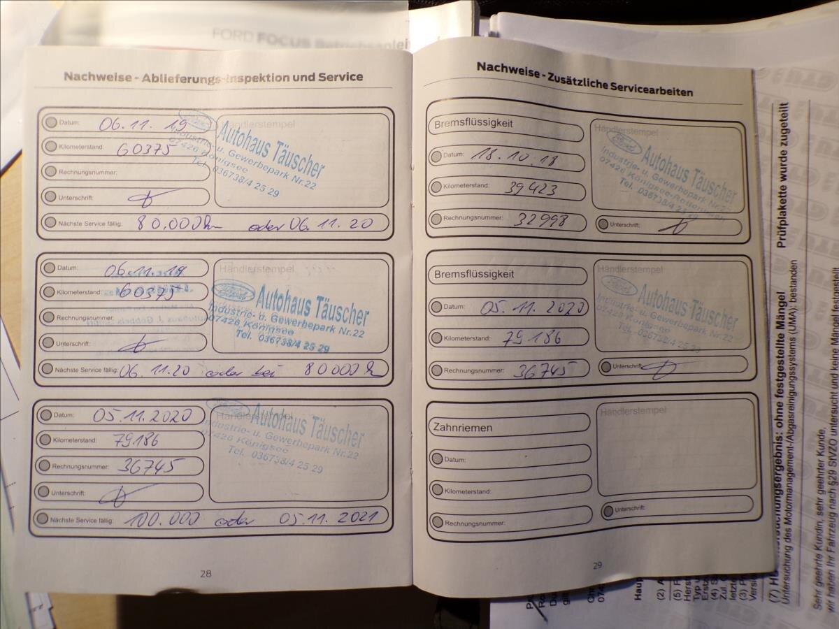 Ford Focus Kombi 999,0 92 kw