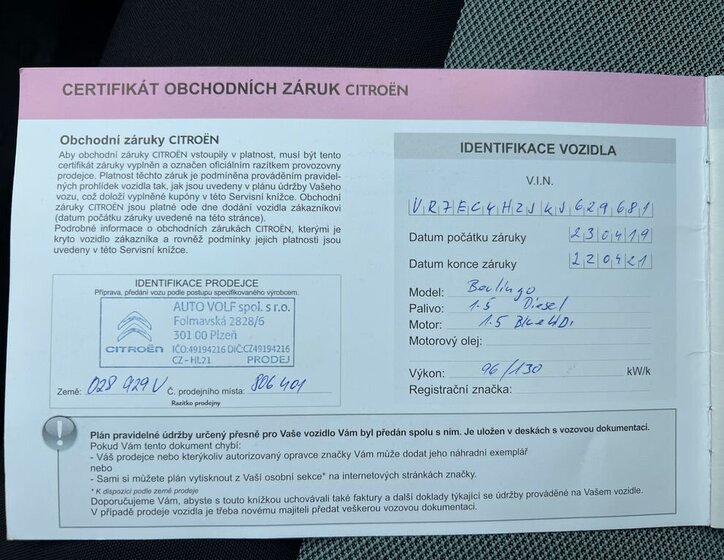 Citroën Berlingo MPV 1,5 l 96 kw