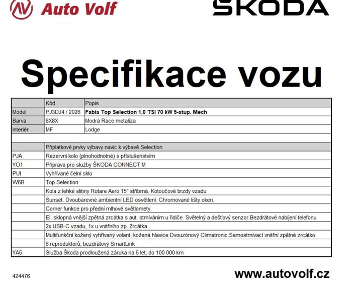 Škoda Fabia Hatchback 999,0 70 kw