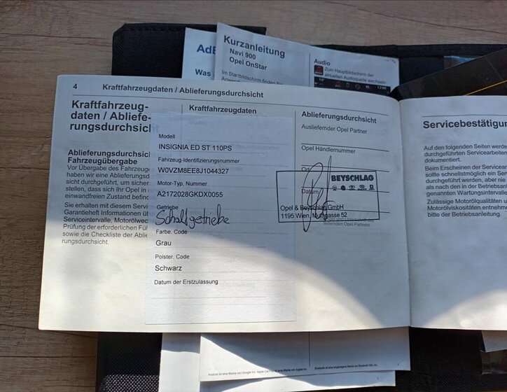 Opel Insignia Kombi 1,6 l 81 kw