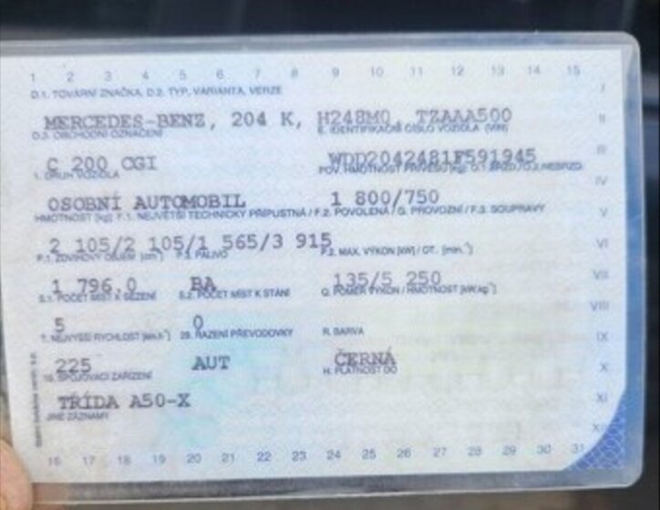 Mercedes-Benz Třídy C Kombi 0,0 135 kw