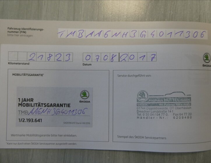 Škoda Rapid Sedan / Limuzína 1,2 l 66 kw