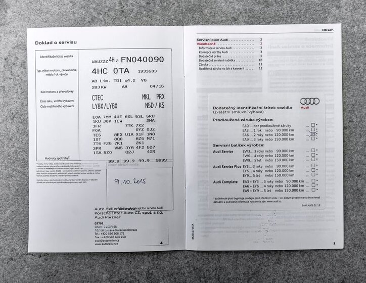 Audi A8 Sedan 4,1 l 283 kw