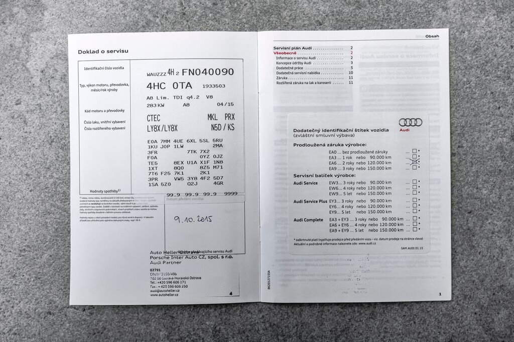 Audi A8 Sedan 4,1 l 283 kw