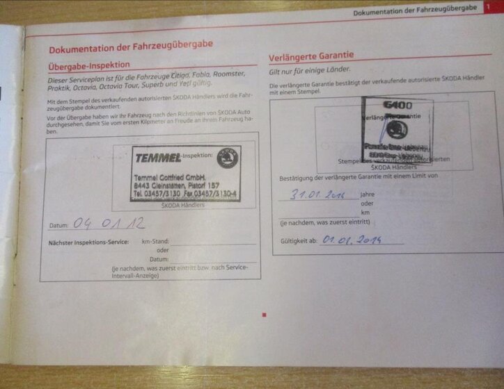 Škoda Superb Kombi 1,6 l 77 kw