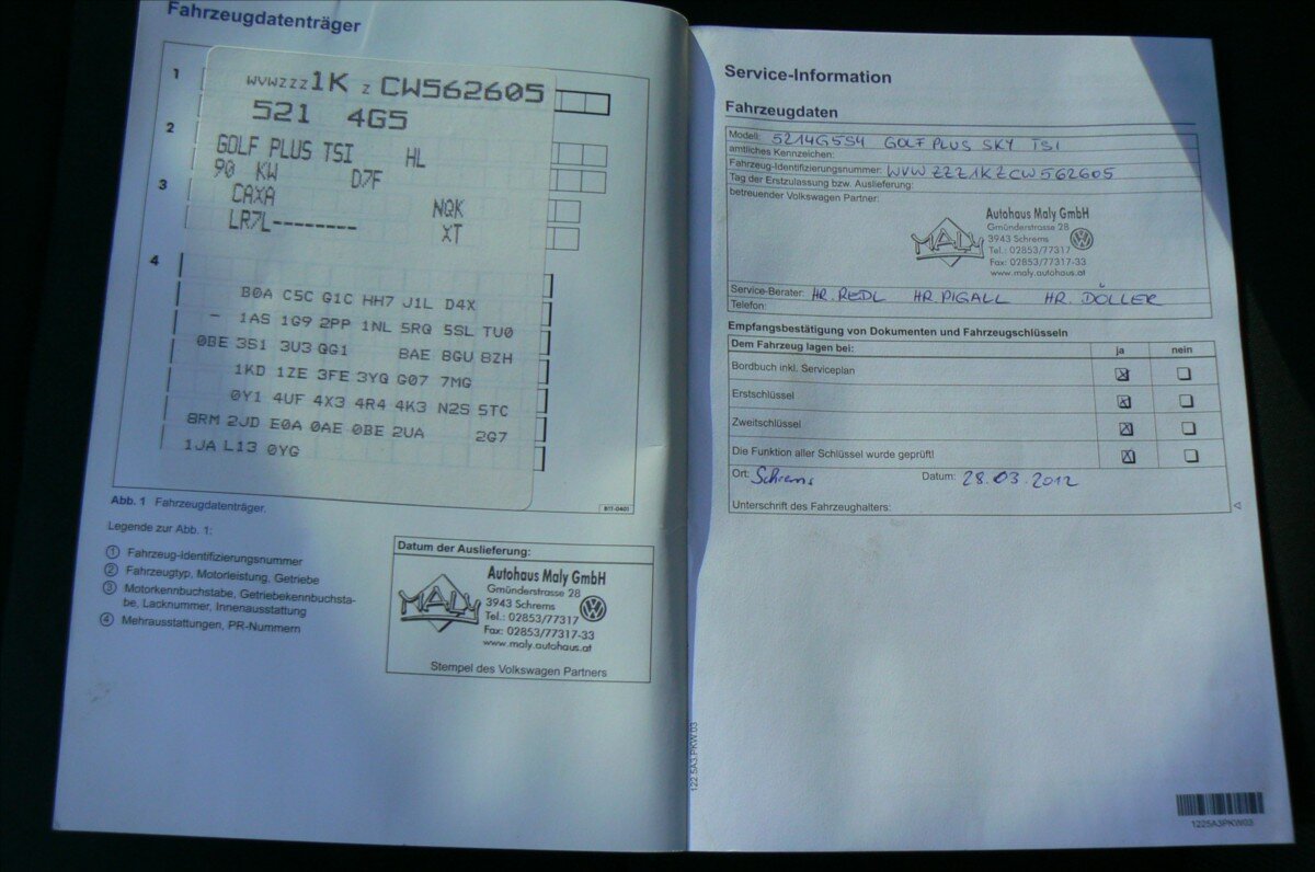 Volkswagen Golf Plus Hatchback 1,4 l 90 kw