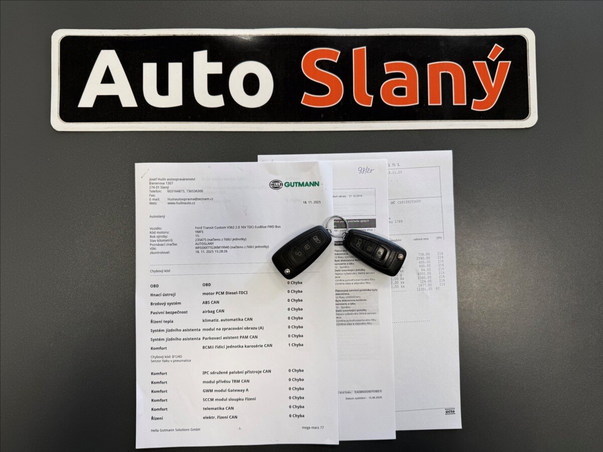 Ford Tourneo Custom MPV 2,0 l 96 kw