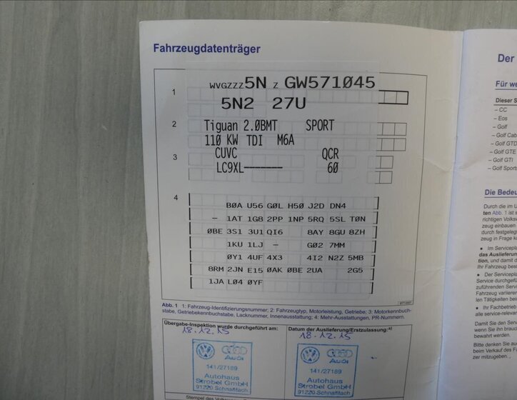 Volkswagen Tiguan SUV 2,0 l 110 kw