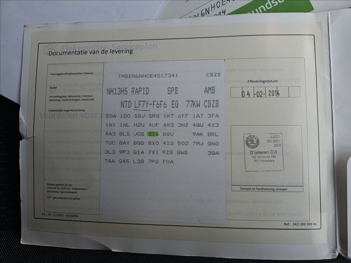 Škoda Rapid Hatchback 1,2 l 77 kw