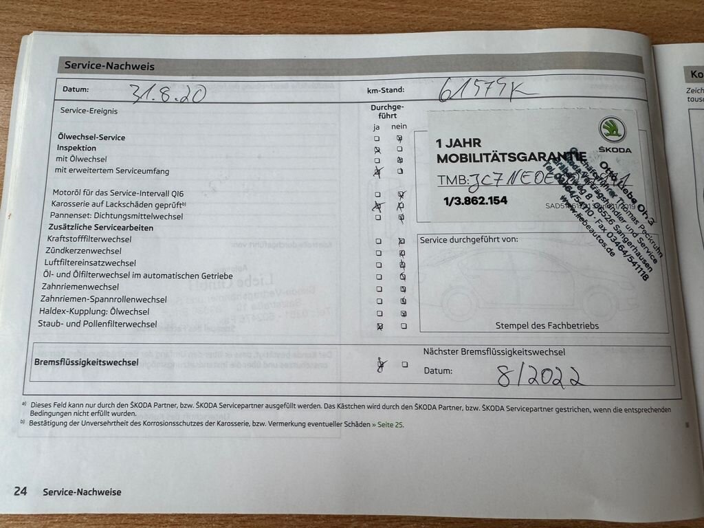 Škoda Octavia Kombi 1,4 l 103 kw