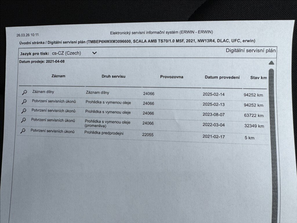 Škoda Scala Hatchback 999,0 70 kw
