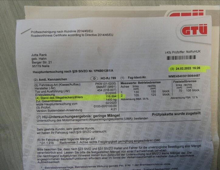 Smart Forfour Hatchback 1,1 l 55 kw