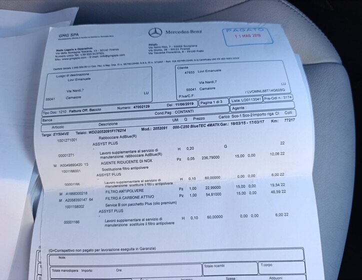 Mercedes-Benz Třídy C Kombi 2,1 l 150 kw