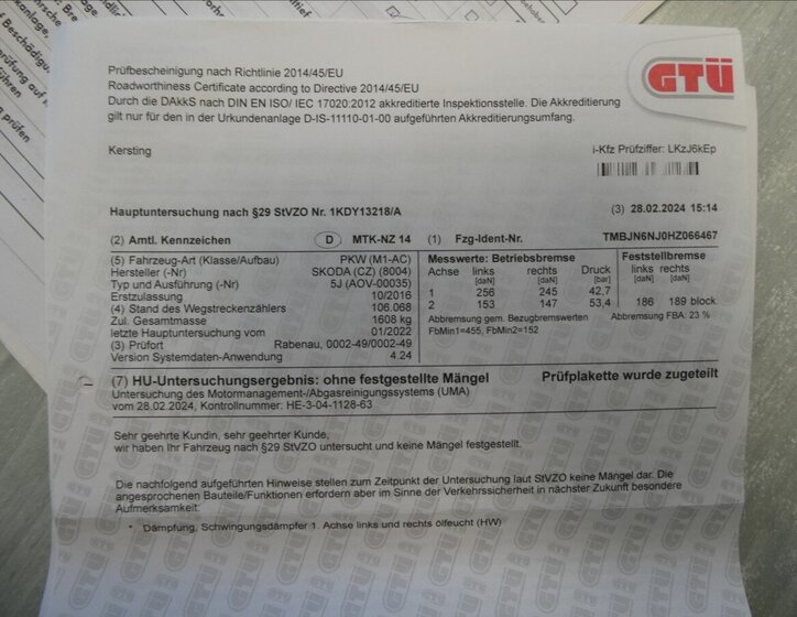 Škoda Fabia Kombi 1,2 l 81 kw