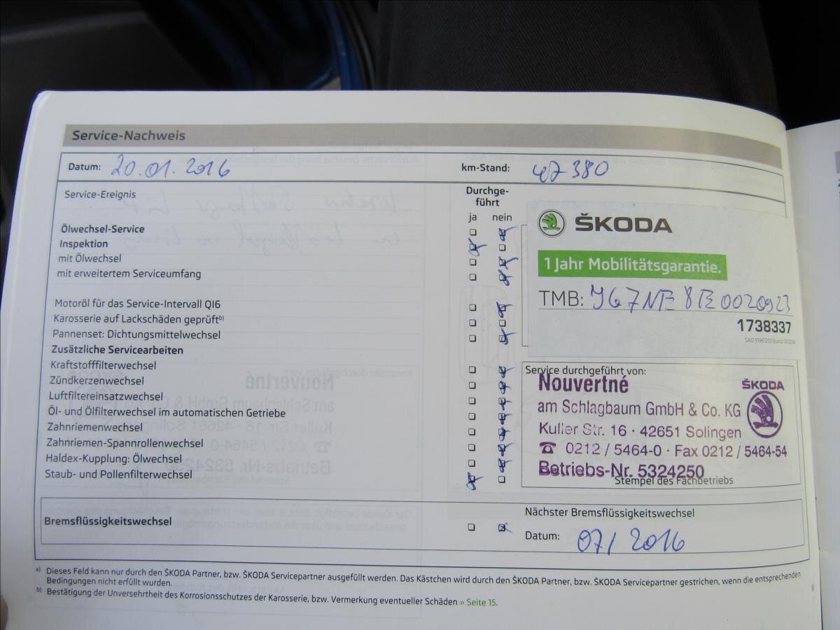 Škoda Octavia Kombi 1,6 l 77 kw