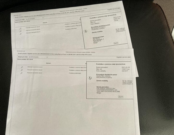 Volkswagen Caddy Ostatní 2,0 l 75 kw