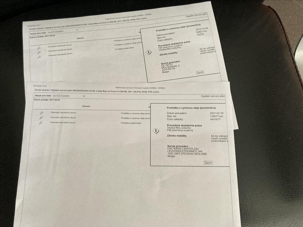 Volkswagen Caddy Ostatní 2,0 l 75 kw