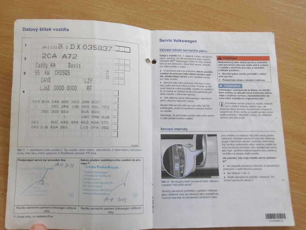 Volkswagen Caddy Skříň 1,6 l 55 kw