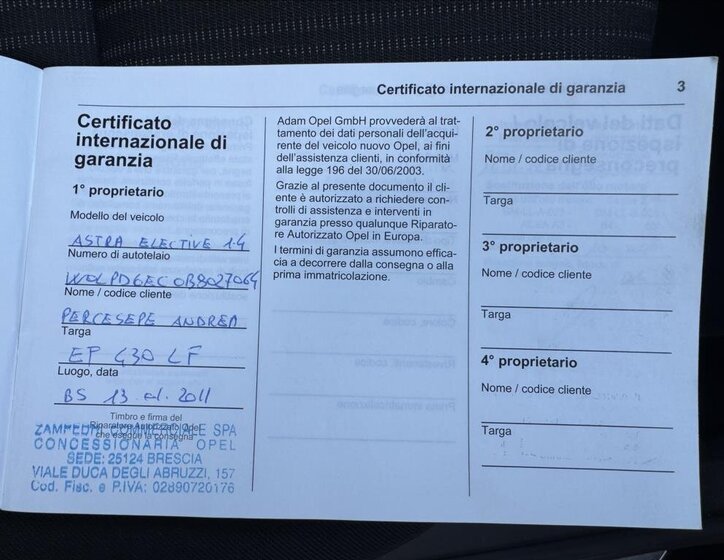 Opel Astra Hatchback 1,4 l 103 kw