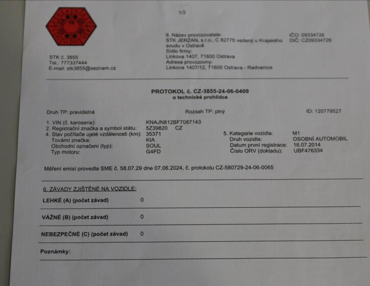 KIA Soul Hatchback 1,6 l 97 kw