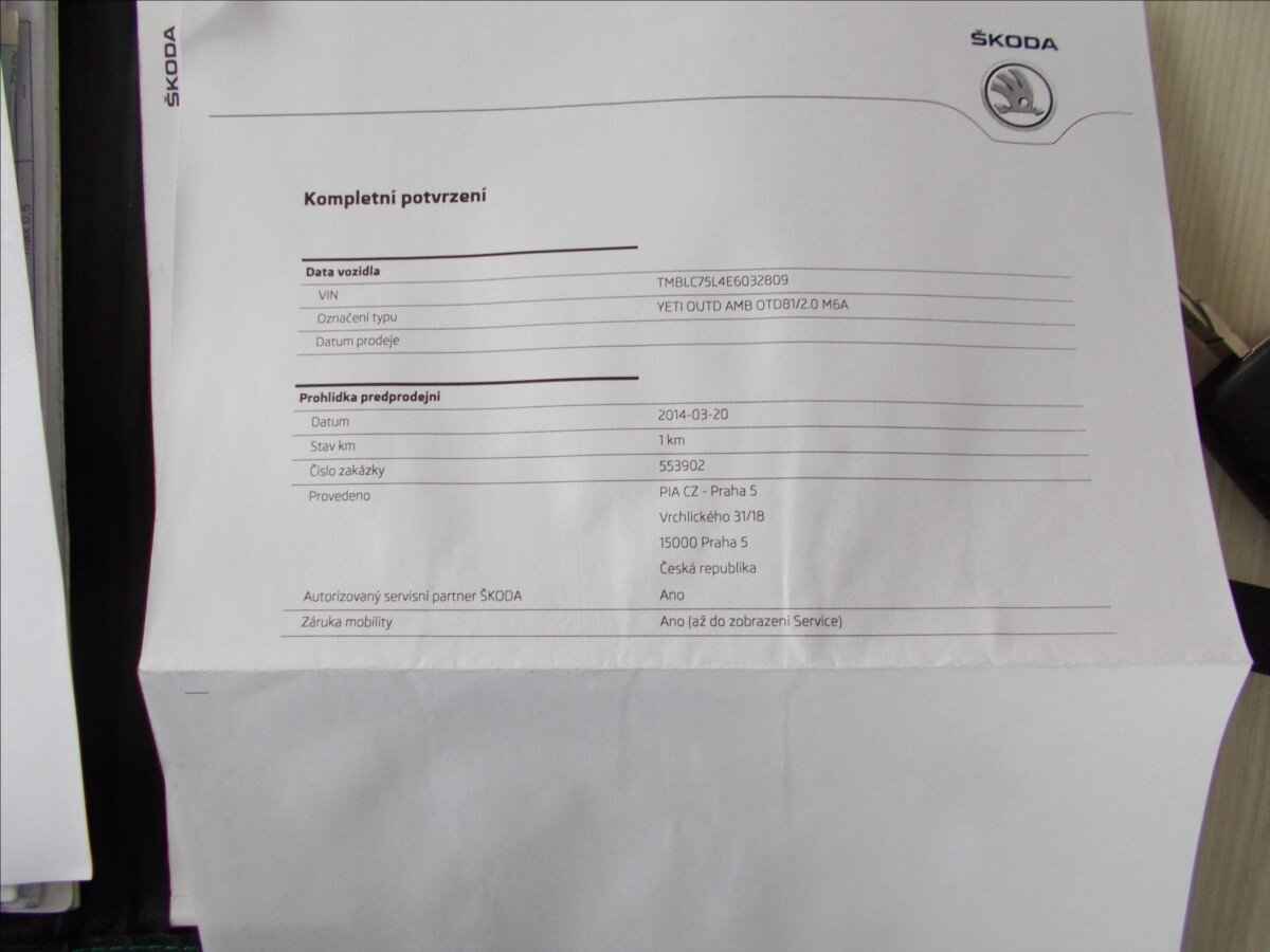 Škoda Yeti SUV / Terénní 2,0 l 81 kw