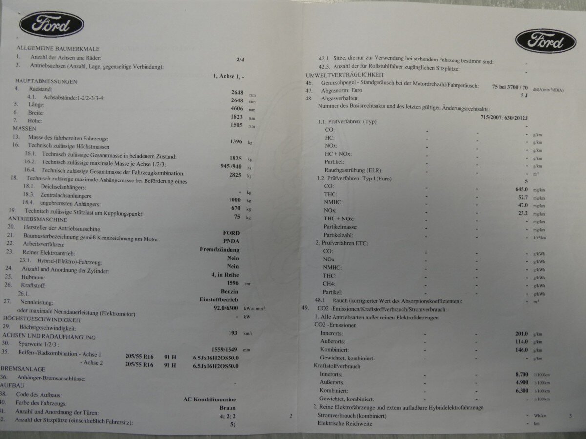 Ford Focus Kombi 1,6 l 92 kw