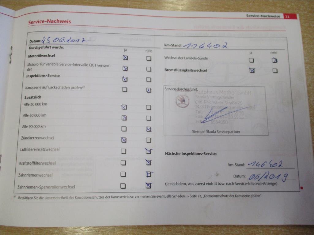 Škoda Octavia Sedan / Limuzína 1,4 l 90 kw