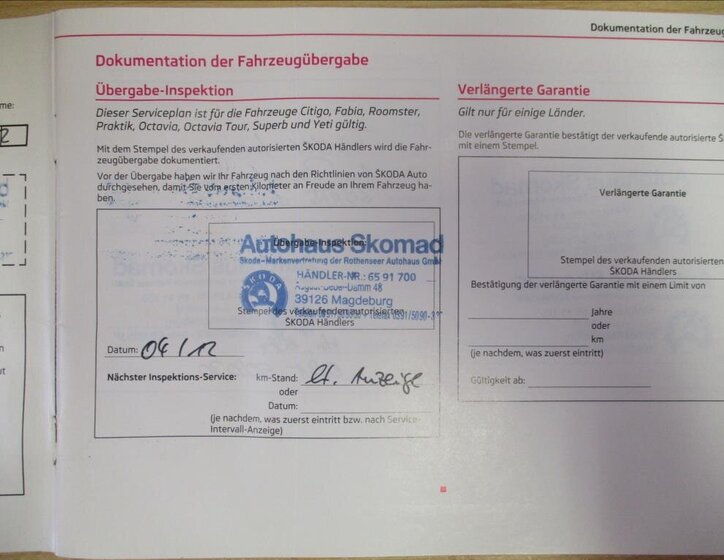 Škoda Fabia Hatchback 1,2 l 63 kw